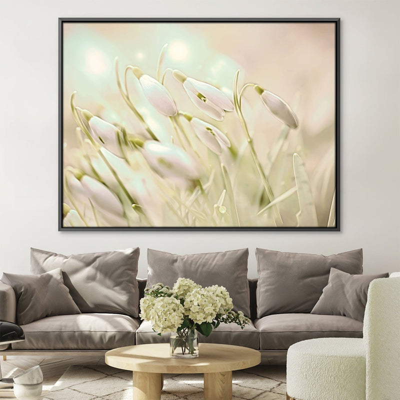 Enchanting Snowdrops Canvas