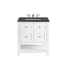 James Martin Breckenridge 30" Single Bathroom Vanity, Bright White
