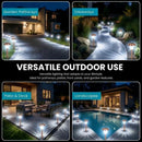 Energizer 8 Pack Color On Demand Solar Pathway Lights Outdoor-Stainless Steel ( Red )