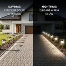 Energizer 8 Pack Color On Demand Solar Pathway Lights Outdoor-Stainless Steel ( Red )