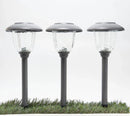 Energizer 8 Pack Color On Demand Solar Pathway Lights Outdoor-Stainless Steel ( Red )