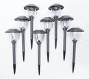 Energizer 8 Pack Color On Demand Solar Pathway Lights Outdoor-Stainless Steel ( Red )