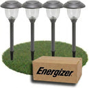 Energizer 8 Pack Color On Demand Solar Pathway Lights Outdoor-Stainless Steel ( Red )