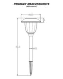 Energizer 8 Pack Color On Demand Solar Pathway Lights Outdoor-Stainless Steel ( Red )