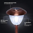 Energizer 8 Pack Solar Pathway LED Lights Outdoor-Stainless Steel 15 Lumen