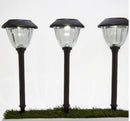 Energizer 8 Pack Solar Pathway LED Lights Outdoor-Stainless Steel -15 Lumen( Black )