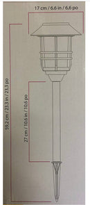 Energizer [Smartyard] LED 8 Piece Large Solar Pathway Lights Aluminum with glass-10 LM