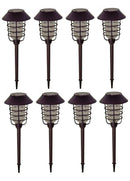 Energizer [Smartyard] LED 8 Piece Large Solar Pathway Lights Aluminum with glass-10 LM