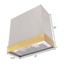 Akicon 30" Stainless Steel Wall Mount Range Hood with 600 CFM Vent Hood - AK-HS30HD-BS