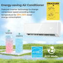 Energy Star Certified 18000 BTU 21 SEER2 208-230V Mini Split Air Conditioner and Heater Wifi Enabled White by DirectDeals