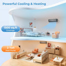 Energy Star Certified 24000 BTU 21 SEER2 208-230V Mini Split Air Conditioner and Heater Gray Wifi Enabled by LJGDeals
