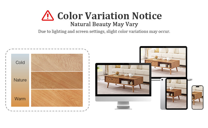 Engineered Wood Coffee Table with Storage – Hidden Drawer, photo 3 of 10