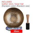 GobekUsa 24cm Tibetan Singing Bowl for Yoga Music Therapy and Meditation