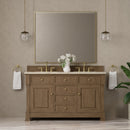 James Martin Brookfield 60" Double Bathroom Vanity, Pecan