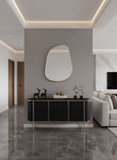 Asymmetrical Mirror - Irregular Brass Wall Mirror