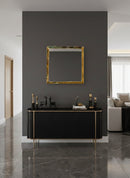 Gold Square Mirror - Unlacquered Brass Mirror