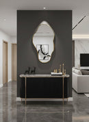 Asymmetrical Brass Mirror - Handmade Wall Brass Mirror