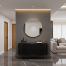 Antique Brass Oval Mirror - Unlacquered Brass Mirror