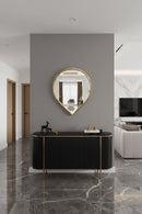 Brass Teardrop Mirror - Handmade Wall Mirror