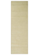 Entryway Hallway Runner Solid Beige Natural Farmhouse Wool Hand Woven Southwestern Rug| LOR1