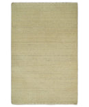 Entryway Hallway Runner Solid Beige Natural Farmhouse Wool Hand Woven Southwestern Rug| LOR1