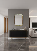 Gold Brass Rectangle Mirror