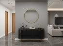 Gold Brass Circle Mirror - Unlacquered Brass Mirror