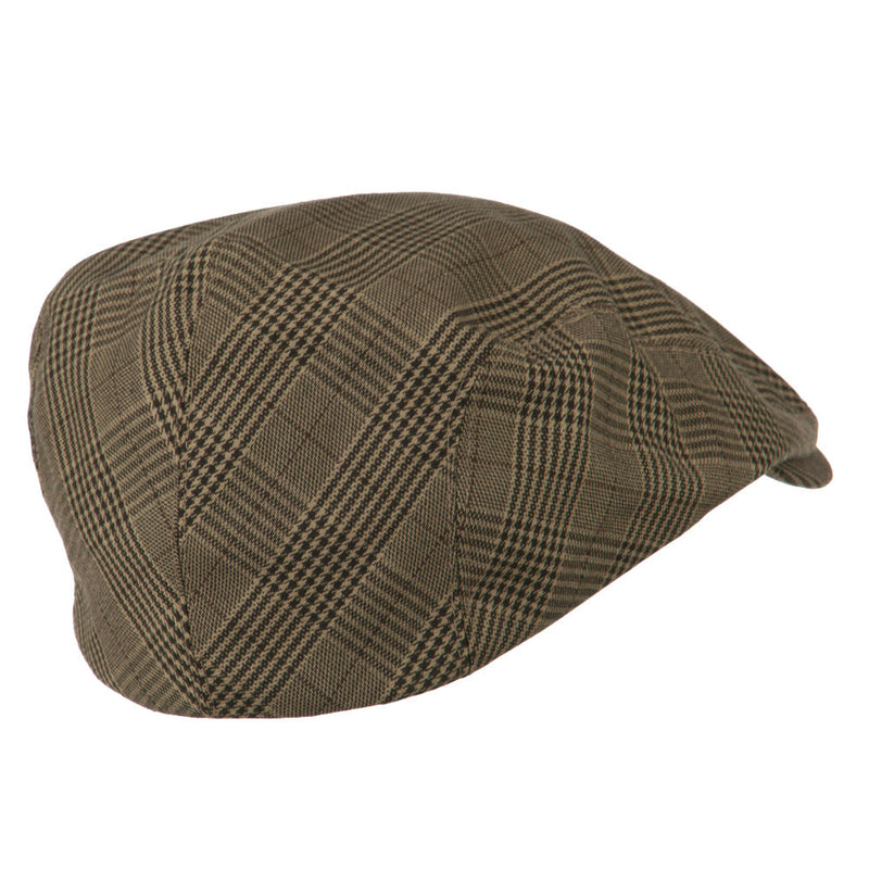 Elastic Plaid Fashion Ivy Cap