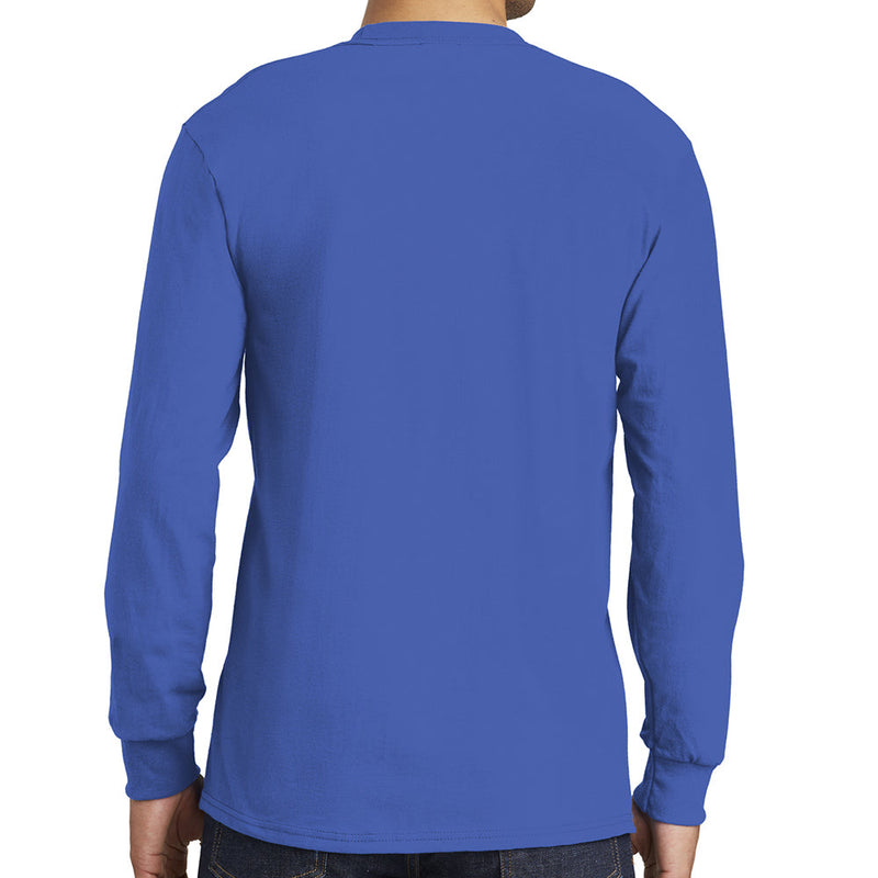 Men's Big Size Port & Company Tall Long Sleeve Pocket T-Shirt