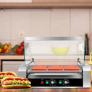 Stainless Steel 11-Roller Hot Dog Cooker, Holds 30 Hot Dogs by LJGDeals