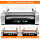 Stainless Steel 11-Roller Hot Dog Cooker, Holds 30 Hot Dogs by DirectDeals
