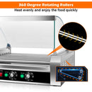 Stainless Steel 11-Roller Hot Dog Cooker, Holds 30 Hot Dogs by DirectDeals