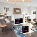30-Inch Recessed Ultra Thin Electric Fireplace Heater with Glass Appearance by DirectDeals