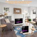 30-Inch Recessed Ultra Thin Electric Fireplace Heater with Glass Appearance by LJGDeals
