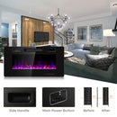 36" Slim Wall Mount Fireplace by DirectDeals