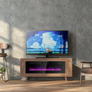 60 Inch Ultra Thin Electric Fireplace with 2 Heat Settings by LJGDeals