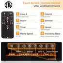 60 Inch Ultra Thin Electric Fireplace with 2 Heat Settings by LJGDeals
