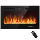 36 Inch Electric Fireplace Insert Wall Mounted with Timer by LJGDeals