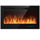 36 Inch Electric Fireplace Insert Wall Mounted with Timer by LJGDeals