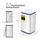 7.7 lbs Compact Full Automatic Washing Machine with Heating Function Pump by LJGDeals