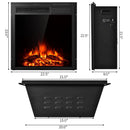 22.5 Inch Electric Fireplace Insert Freestanding and Recessed Heater by LJGDeals