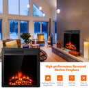 22.5 Inch Electric Fireplace Insert Freestanding and Recessed Heater by LJGDeals
