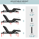 Adjustable Electric Bed Frame with Massage Remote Control by LJGDeals