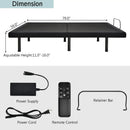 Adjustable Electric Bed Frame with Massage Remote Control by LJGDeals