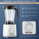 1500W Countertop Smoothies Blender with 10 Speed and 6 Pre-Setting Programs by DirectDeals