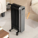 1500W Portable Oil-Filled Radiator Heater for Home and Office-Black by LJGDeals
