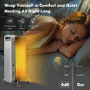 1500W Portable Oil-Filled Radiator Heater for Home and Office-Black by LJGDeals