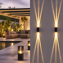 LED Waterproof Outdoor 3 Beams Wall Light by EP Designlab LLC