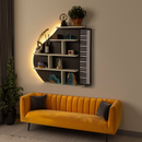 Piano Wall Shelf, Decorative Bookshelf with LED Light by EP Designlab LLC
