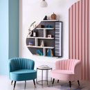 Piano Wall Shelf, Decorative Bookshelf with LED Light by EP Designlab LLC